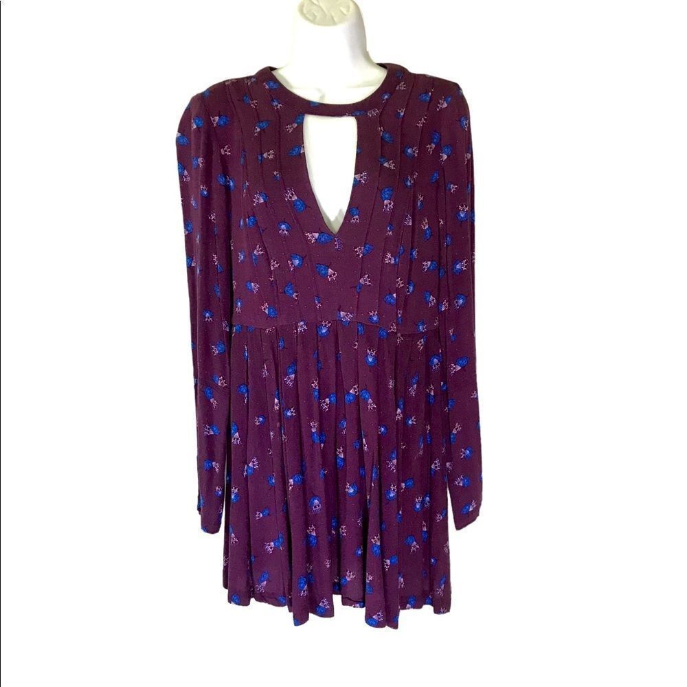 Free People Purple Long Sleeve Dress 4